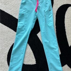 FIGS Fresh Aqua Yola scrub bottoms